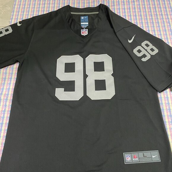 Las Vegas Raiders Crosby Black Jersey No. 98 - Picture 3 of 6